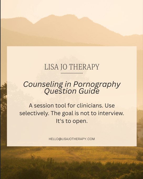 Counseling in Pornography Question Book