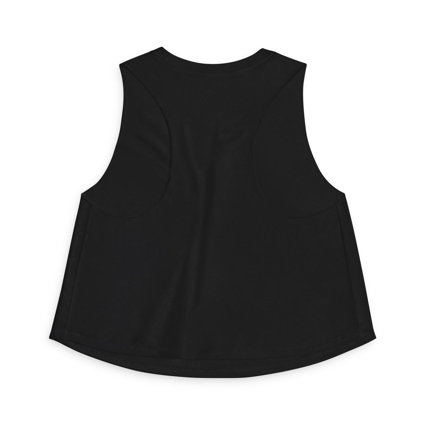 Crop Top — Illustrated Woman Holding Heart Graphic