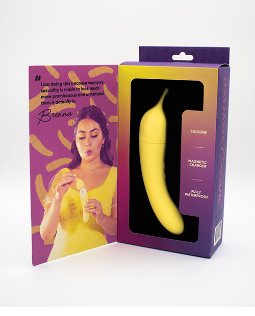 Natalie&apos;s Toy Box Banana Cream Air Pulse & G-Spot Vibrator - Yellow